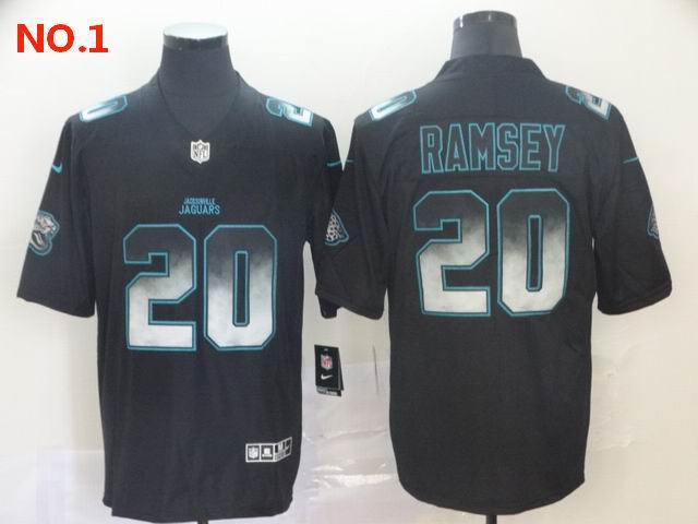 Men's Jacksonville Jaguars 20 Jalen Ramsey Jersey NO.1;